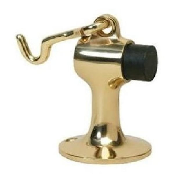 Ives Commercial Solid Brass Floor Stop and Heavy Duty Holder with Masonry Mounting Bright Brass Finish FS4463 - main